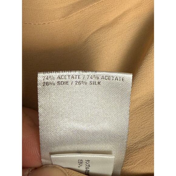 Chloe Black and Tan Midi Shift Dress Size 36 Fully Lined Front Slit Pockets - Picture 7 of 7